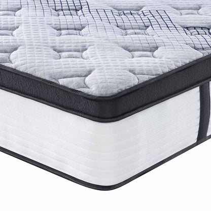Single Medium Pocket Spring Mattress Fabric Foam Isolation Pad