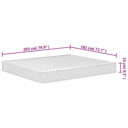 King Foam Mattress Medium Soft Peached Woven Fabric Double-Sided Comfort