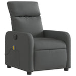 Electric Massage Recliner Chair-Dark Grey Fabric