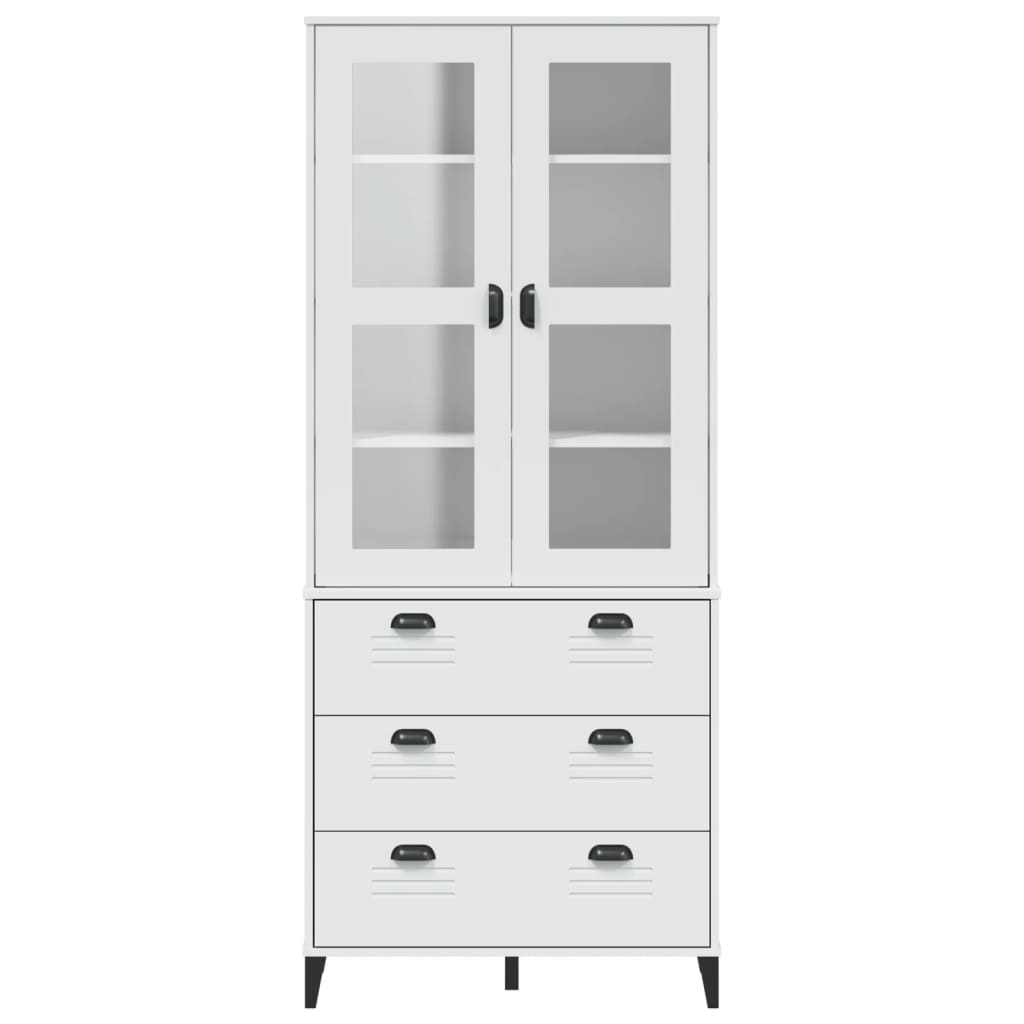 Highboard White - Solid Wood Pine