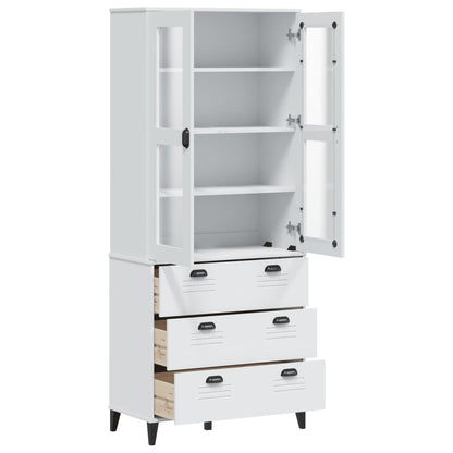 Highboard White - Solid Wood Pine