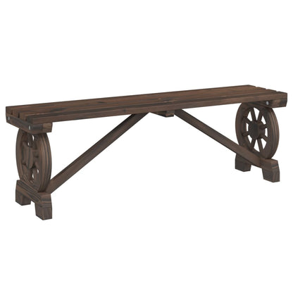 Space Saving Garden Benches 2 pcs Solid Garden Gathering Evening 