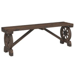 Space Saving Garden Benches 2 pcs Solid Garden Gathering Evening