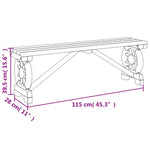 Space Saving Garden Benches 2 pcs Solid Garden Gathering Evening