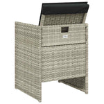 Durable Garden Chairs with Cushions 4 pcs Lounge Area Urban Style