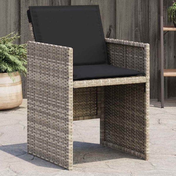  Durable Garden Chairs with Cushions 4 pcs Lounge Area Urban Style