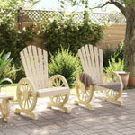 Garden Adirondack Chairs 2 pcs Solid Wood