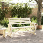Garden Bench 2-Seater Solid Wood
