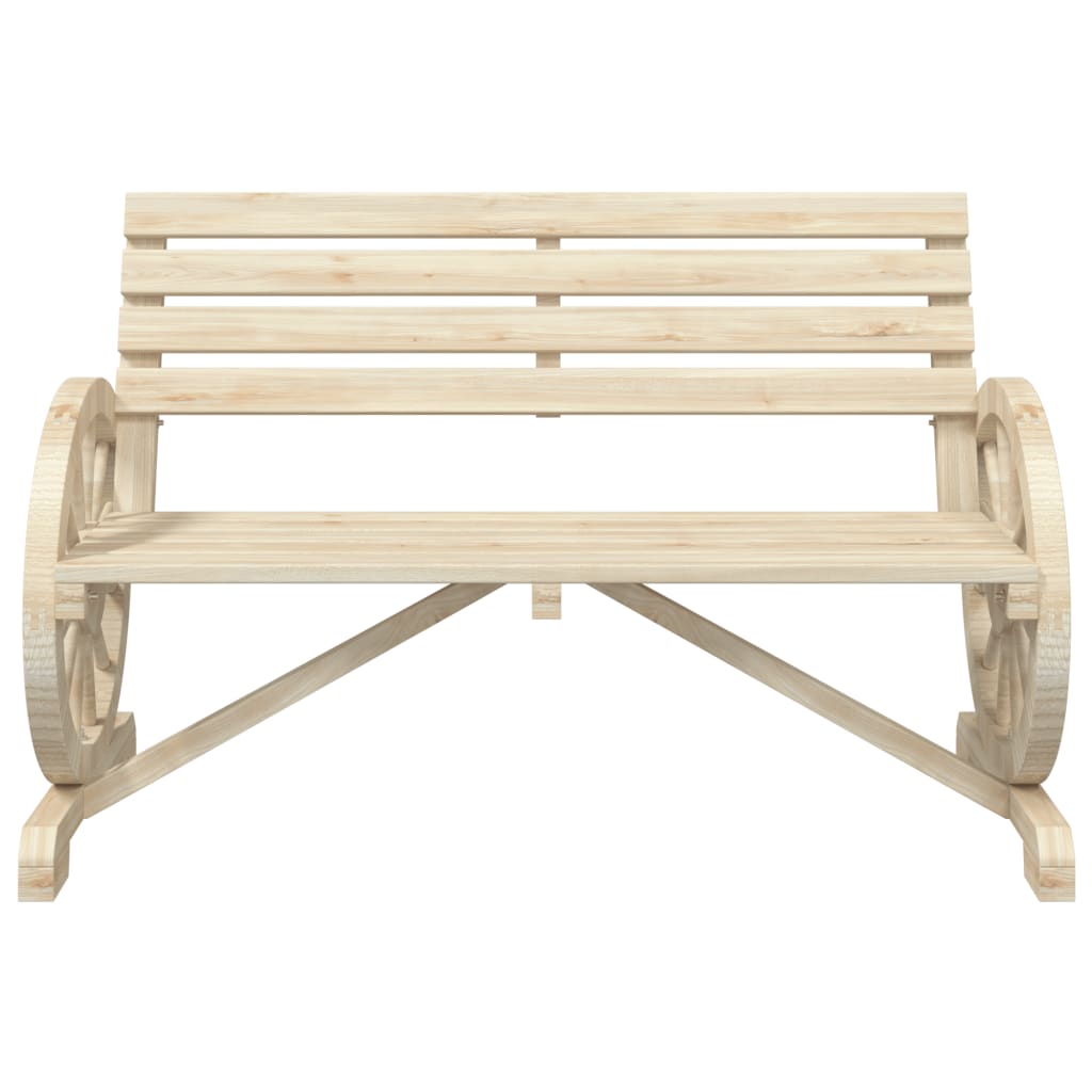 Garden Bench 2-Seater Solid Wood