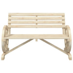 Garden Bench 2-Seater Solid Wood