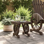 Garden Footstool Solid Wood Fir