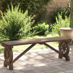 Garden Bench 115 cm Solid Wood Fir
