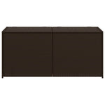 Garden Storage Box Brown 283L Poly Rattan