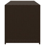 Garden Storage Box Brown 283L Poly Rattan