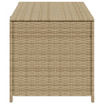 Garden Storage Box Mix Beige 190L Poly Rattan