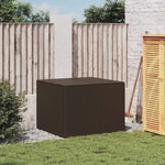 Garden Storage Box Brown 291L Poly Rattan