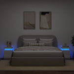 Bedside Cabinets with LED Lights 2 pcs White