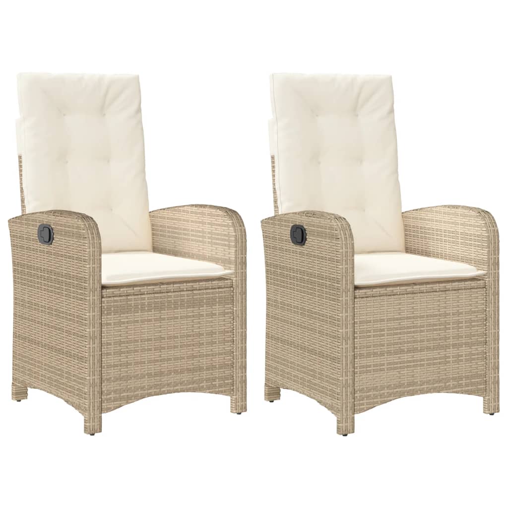 Premium Reclining Garden Chairs 2 pcs Patio Setup Modern Living 