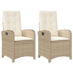 Premium Reclining Garden Chairs 2 pcs Patio Setup Modern Living