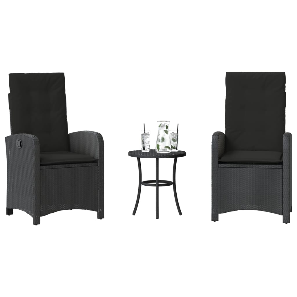 Versatile 3 Piece Bistro Set with Relaxing Seating Garden Leisure 