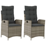 Contemporary Reclining Garden Chairs 2 pcs Garden Gathering Modern Living