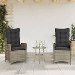 Contemporary Reclining Garden Chairs 2 pcs Garden Gathering Modern Living