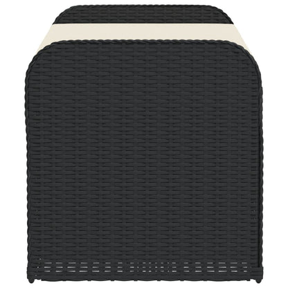 Storage Bench with Cushion Black