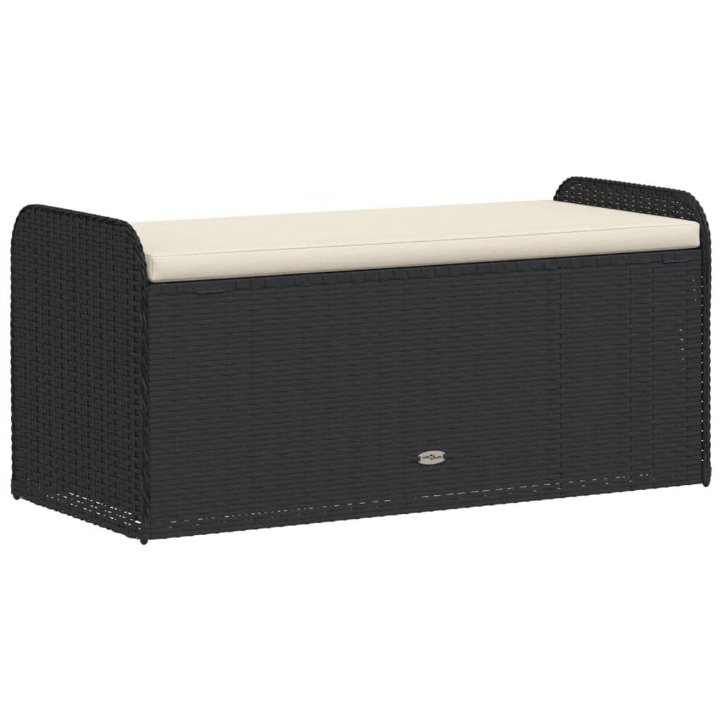 Storage Bench with Cushion Black