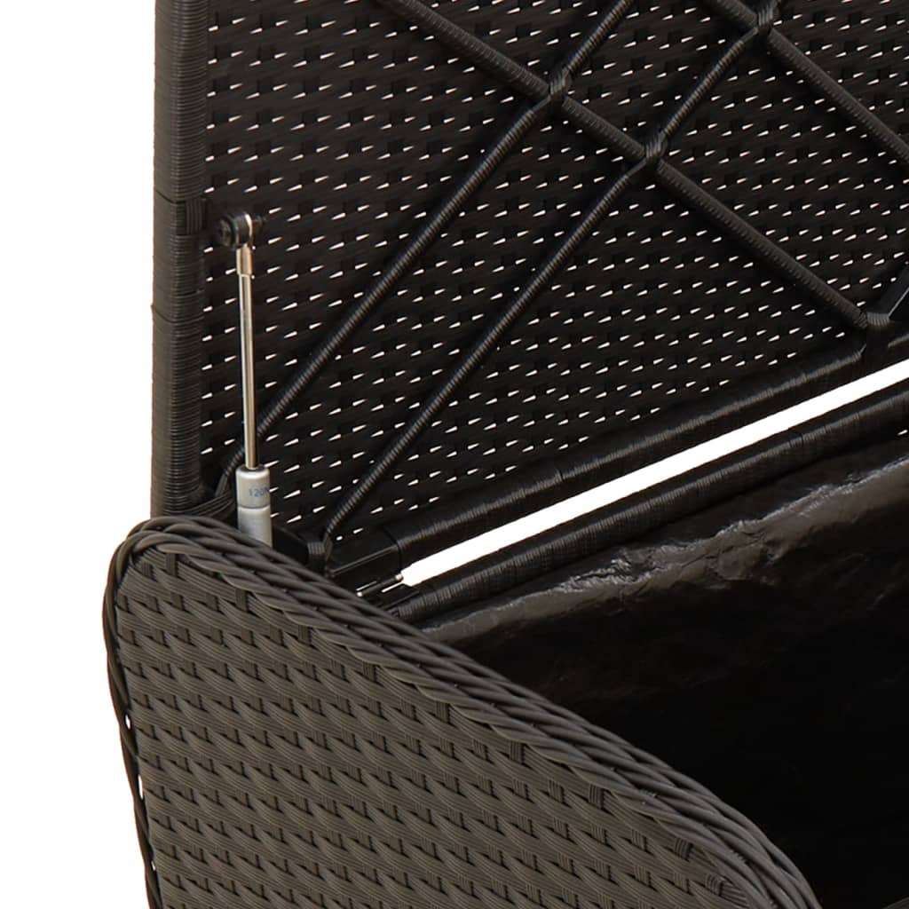 Storage Bench with Cushion Black
