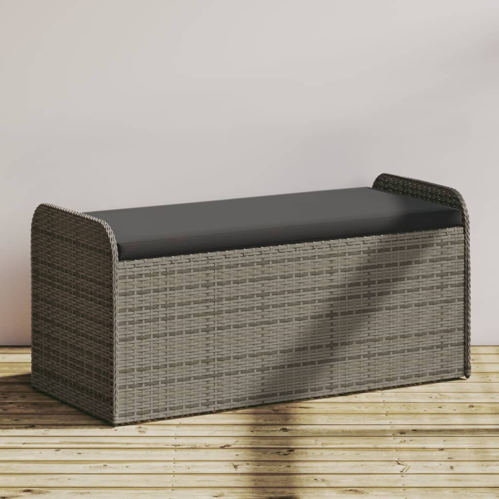Storage Bench with Cushion Black