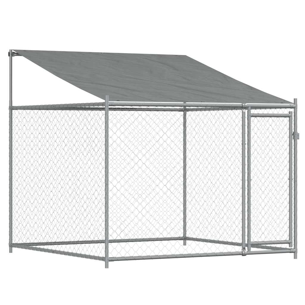 Large Dog Kennel Run 4x2x2m Galvanised Steel | HomeAndLiving