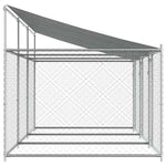 Large Dog Kennel Run Enclosure 6x2x2m Galvanised | HomeAndLiving