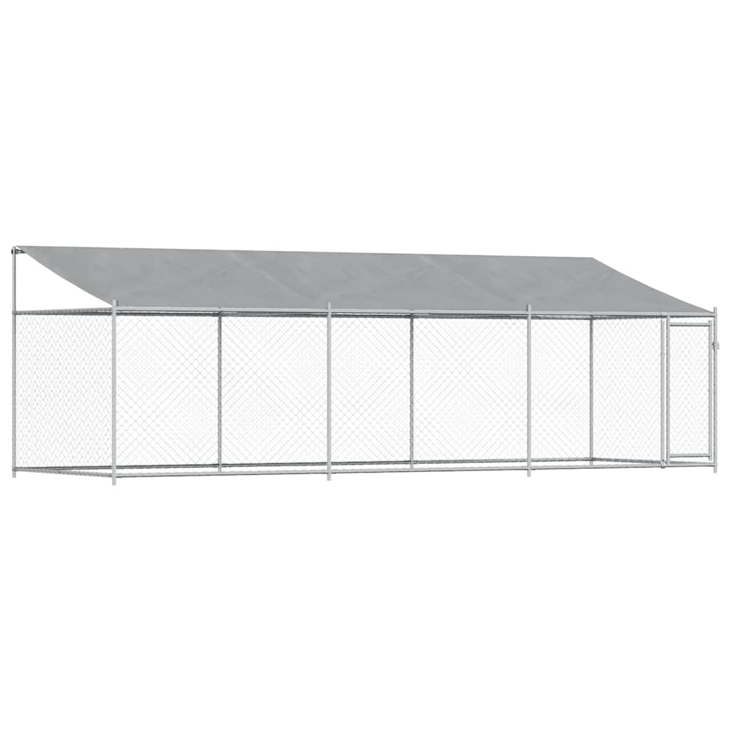 Large Dog Run Enclosure 6x2x2m Galvanised Steel | HomeAndLiving