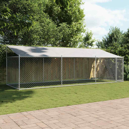 Large Dog Run Enclosure 6x2x2m Galvanised Steel | HomeAndLiving