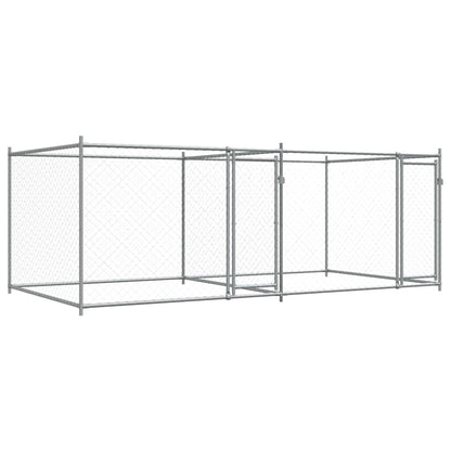 Large Dog Cage Run Galvanised Steel 4x2x1.5m | HomeAndLiving