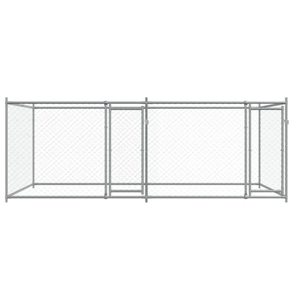 Large Dog Cage Run Galvanised Steel 4x2x1.5m | HomeAndLiving