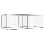 Large Dog Cage Run Galvanised Steel 4x2x1.5m | HomeAndLiving