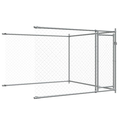 Large Dog Cage Run Galvanised Steel 4x2x1.5m | HomeAndLiving