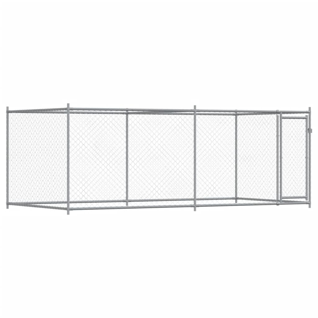 Large Dog Cage Run Galvanised Steel 4x2x1.5m | HomeAndLiving
