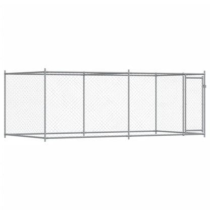 Large Dog Cage Run Galvanised Steel 4x2x1.5m | HomeAndLiving