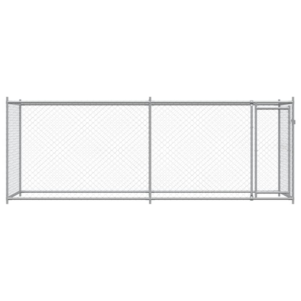 Large Dog Cage Run Galvanised Steel 4x2x1.5m | HomeAndLiving