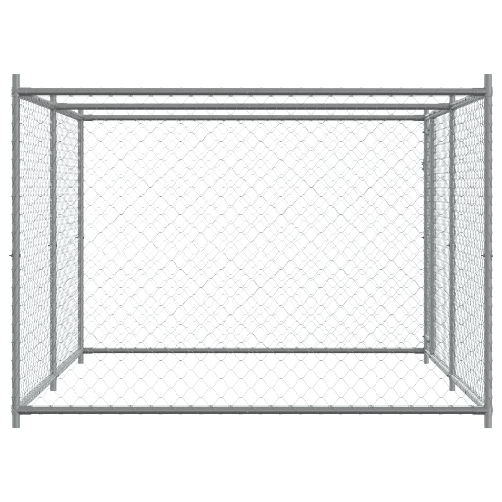 Large Dog Cage Run Galvanised Steel 4x2x1.5m | HomeAndLiving