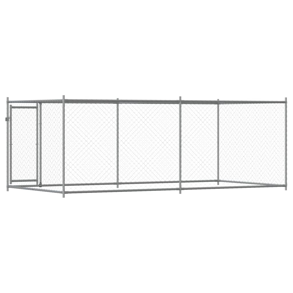 Large Dog Cage Run Galvanised Steel 4x2x1.5m | HomeAndLiving