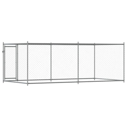 Large Dog Cage Run Galvanised Steel 4x2x1.5m | HomeAndLiving
