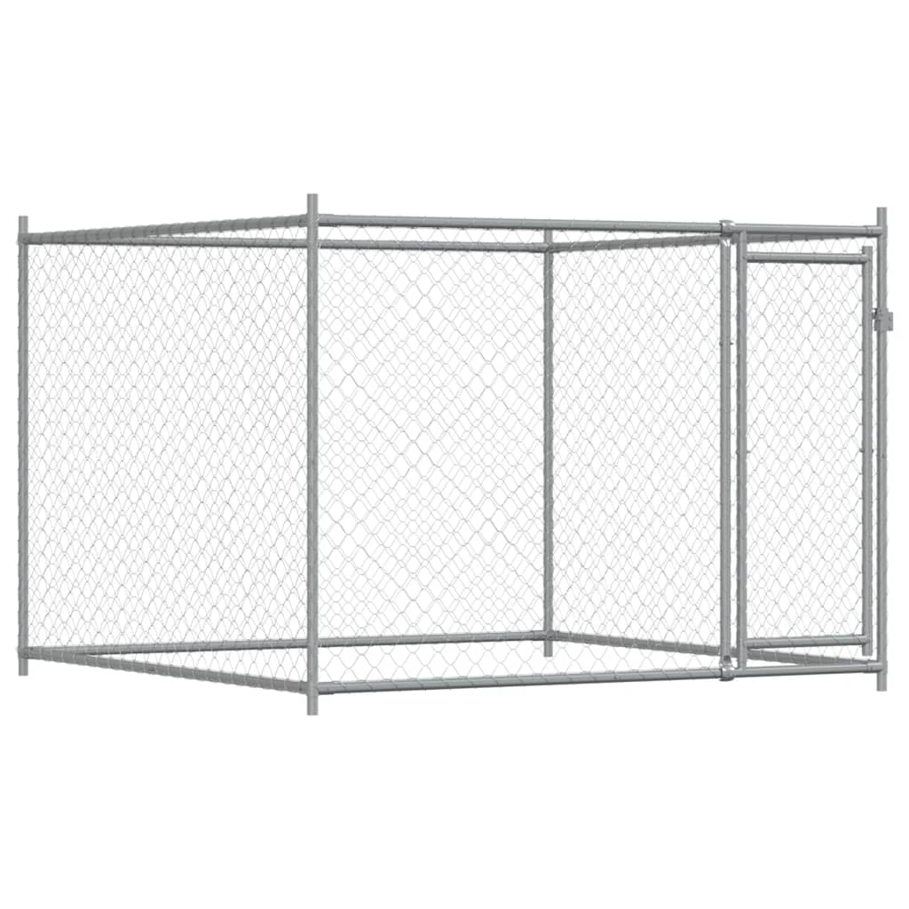 Large Dog Cage Run Galvanised Steel 4x2x1.5m | HomeAndLiving