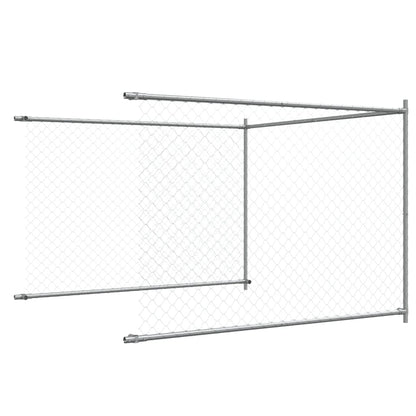 Large Dog Cage Run Galvanised Steel 4x2x1.5m | HomeAndLiving