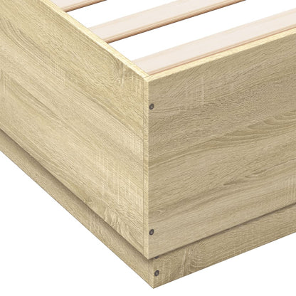 Bed Frame - Sonoma Oak Engineered Wood