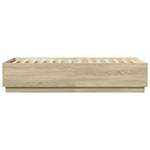 Bed Frame Sonoma Oak Engineered Wood Sigle Size