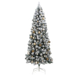 Artificial Hinged Christmas Tree with 300 LEDs- Ball Set 180 cm