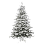 Artificial Hinged Christmas Tree with 300 LEDs, Ball Set (180 cm)